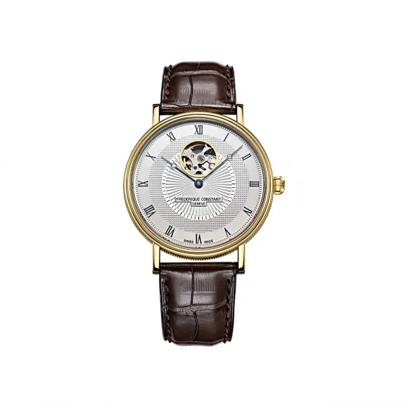 康斯登/Frederique Constant 百年典雅心跳自动腕表 39MM 镀金不锈钢 自动机械机芯 FC-312MC4S35