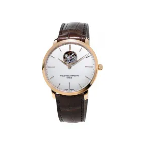 康斯登/Frederique Constant 超薄心跳自动上链腕表 40MM 不锈钢镀玫瑰金色 自动机械机芯 FC-312V4S4