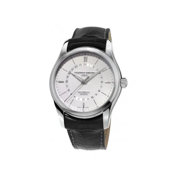 康斯登/Frederique Constant 百年典雅24小时显示自动腕表 42MM 不锈钢 自动机械机芯 FC-332S6B6