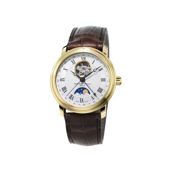 康斯登/Frederique Constant 百年典雅月相腕表 42MM 镀金不锈钢 自动机械机芯 FC-335MC4P5