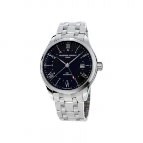 康斯登/Frederique Constant 百年典雅焯见GMT腕表 42MM 不锈钢 自动机械机芯 FC-350B5B6B