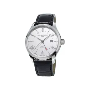 康斯登/Frederique Constant 百年典雅焯见GMT腕表 42MM 不锈钢 自动机械机芯 FC-350S5B6