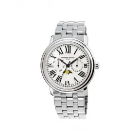 康斯登/Frederique Constant 百年典雅月相自动腕表 40MM 不锈钢 自动机械机芯 FC-360M4P6B2