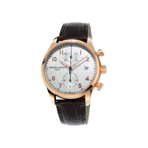 康斯登/Frederique Constant 赛艇系列计时腕表 42MM 镀玫瑰金不锈钢 自动机械机芯 FC-393RM5B4