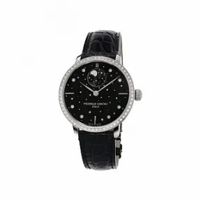 康斯登/Frederique Constant 超薄月相星空自家机芯腕表 38.8MM 抛光不锈钢 自动机械机芯 FC-701BSD3SD6