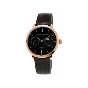 康斯登/Frederique Constant 超薄月相自家机芯腕表 38.8MM 抛光镀玫瑰金不锈钢 自动机械机芯 FC-702G3S4