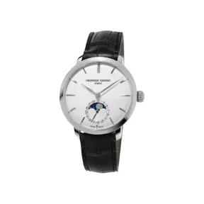 康斯登/Frederique Constant 自家机芯超薄月相腕表 38.8MM 不锈钢 自动机械机芯 FC-703S3S6