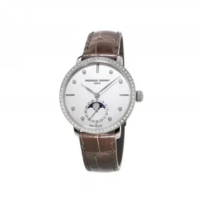 康斯登/Frederique Constant 自家机芯超薄月相腕表 38.8MM 不锈钢 自动机械机芯 FC-703SD3SD6