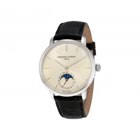 康斯登/Frederique Constant 自家机芯超薄月相腕表 42MM 抛光不锈钢 自动机械机芯 FC-705BG4S6