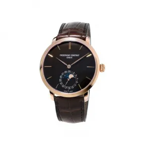 康斯登/Frederique Constant 自家机芯超薄月相腕表 42MM 18K玫瑰金 自动机械机芯 FC-705C4S9