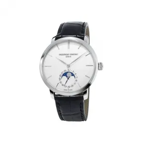 康斯登/Frederique Constant 自家机芯超薄月相腕表 42MM 不锈钢 自动机械机芯 FC-705S4S6