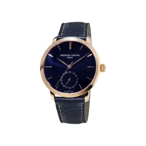 康斯登/Frederique Constant 自家机芯超薄腕表 42MM 镀玫瑰金不锈钢 自动机械机芯 FC-710N4S4