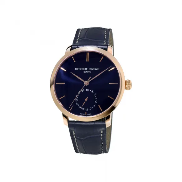 康斯登/Frederique Constant 自家机芯超薄腕表 42MM 镀玫瑰金不锈钢 自动机械机芯 FC-710N4S4