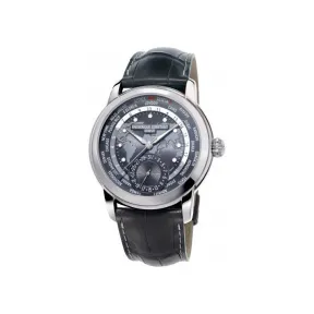 康斯登/Frederique Constant 自家机芯经典世界时区腕表 42MM 不锈钢 自动机械机芯 FC-718DGWM4H6