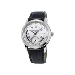 康斯登/Frederique Constant 自家机芯经典世界时区腕表 42MM 不锈钢 自动机械机芯 FC-718MC4H6