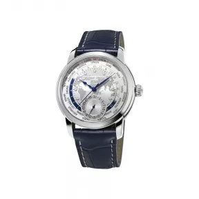 康斯登/Frederique Constant 自家机芯世界时区腕表 42MM 不锈钢 自动机械机芯 FC-718WM4H6