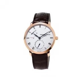 康斯登/Frederique Constant 自家机芯超薄动力存储腕表 40MM 不锈钢镀玫瑰金色 自动机械机芯 FC-723WR3S4