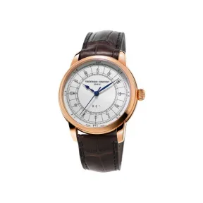 康斯登/Frederique Constant 自家机芯十二时辰腕表 41MM 不锈钢镀玫瑰金色 自动机械机芯 FC-724CC4H4