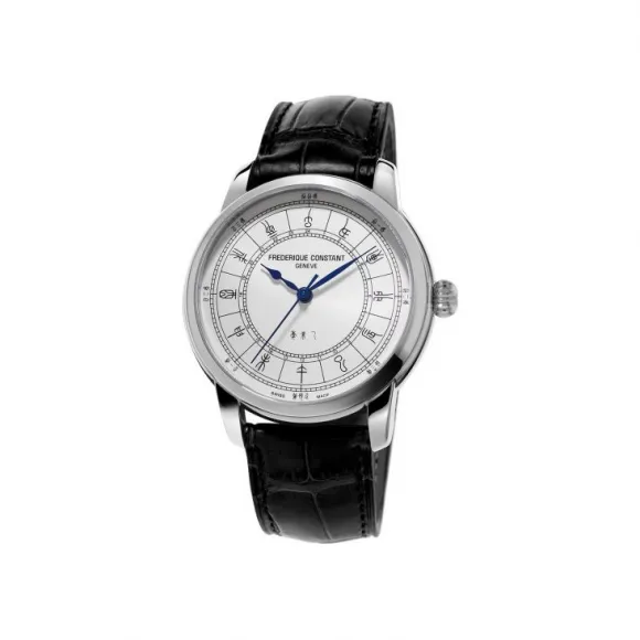 康斯登/Frederique Constant 自家机芯十二时辰腕表 41MM 不锈钢 自动机械机芯 FC-724CC4H6