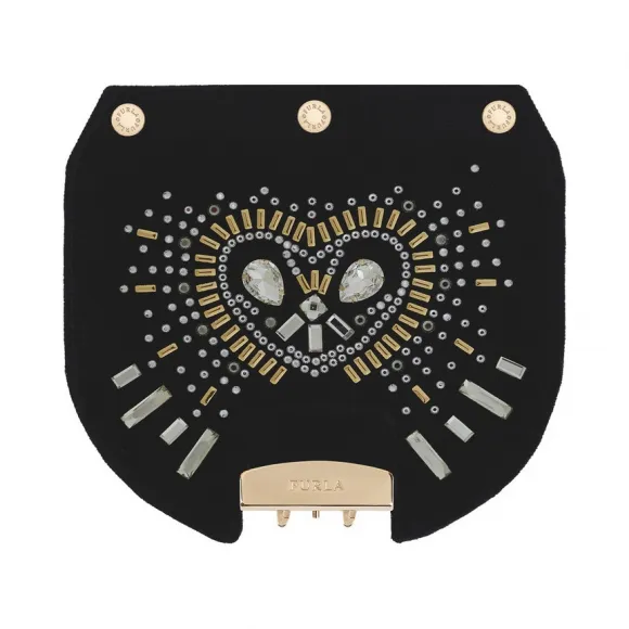 芙拉/Furla 包盖 993578 天鹅绒 黑色 993578