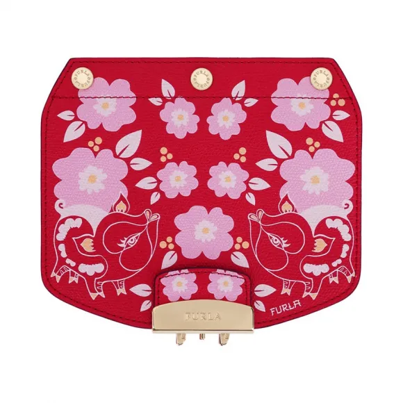 芙拉/Furla 包盖 996696 皮革 红色/粉红色 996696
