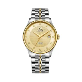 爵尼/Genie 伯恩系列 316L精钢 41mm 自动机械机芯 男表 GNQ-T1849M-18KGG