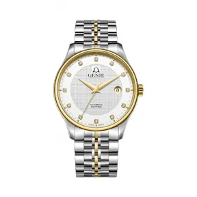 爵尼/Genie 伯恩系列 316L精钢 41mm 自动机械机芯 男表 GNQ-T1849M-18KGW