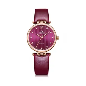 爵尼/Genie 贝拉公主系列 316L精钢 31mm 石英机芯 女表 GNQ-T2035L-LQRR