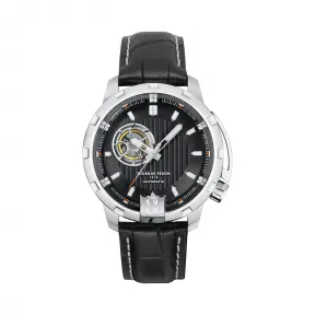 乔治菲登GF1919手表 摆渡人系列进口镂空自动机械防水皮带45mm男表 GFAQ022