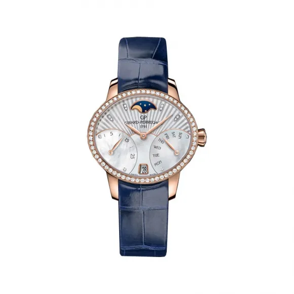 芝柏/Girard-Perregaux 猫眼系列 35,44 x 30,44 毫米 玫瑰金 自动上链机械机芯 女表 80485D52A751-CK4A