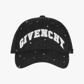 纪梵希/Givenchy GIVENCHY LOGO刺绣饰钉鸭舌帽 3617012001993