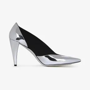 纪梵希/Givenchy 女士 镜面皮革松紧浅口鞋 BE400YE0C9-008