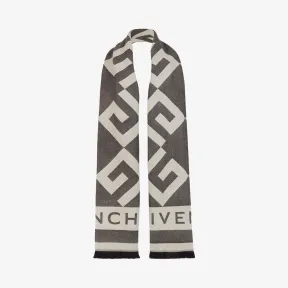 纪梵希/Givenchy 女士 羊毛和羊绒混纺花押G字披巾 BG003KG00V-004