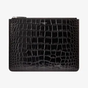 纪梵希/Givenchy 男士 大号鳄鱼纹压花皮革手包 BK06072396-001