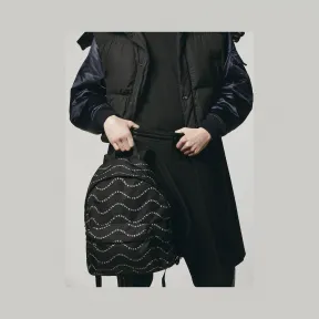 纪梵希/Givenchy 男士 波纹印花尼龙背包 BK500JK0PU-004