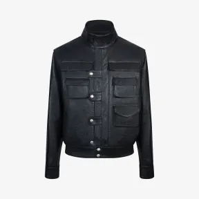 纪梵希/Givenchy 男士 小牛皮多口袋夹克 BM0036600Z-001