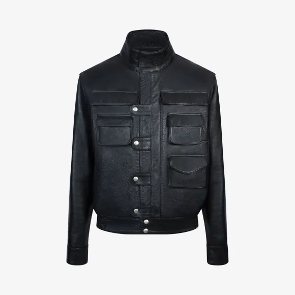 纪梵希/Givenchy 男士 小牛皮多口袋夹克 BM0036600Z-001