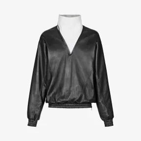 纪梵希/Givenchy 男士 拉链装饰真皮风衣 BM0087604J-004