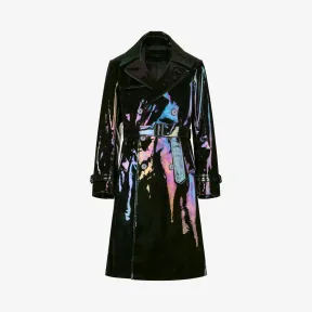 纪梵希/Givenchy 男士 虹彩皮革风衣 BM00E960MD-001