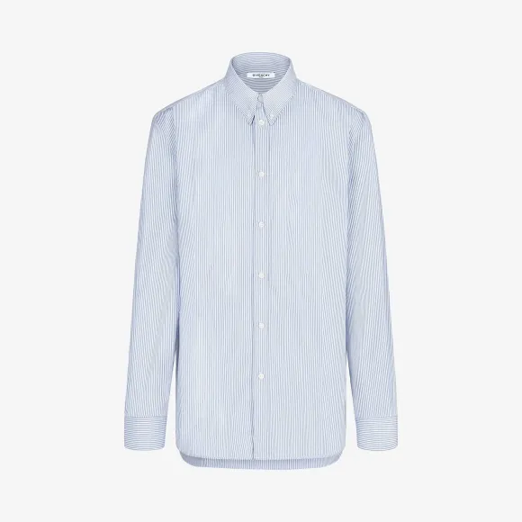 纪梵希/Givenchy 男士 Atelier 饰片条纹衬衫 BM60DC123T-128