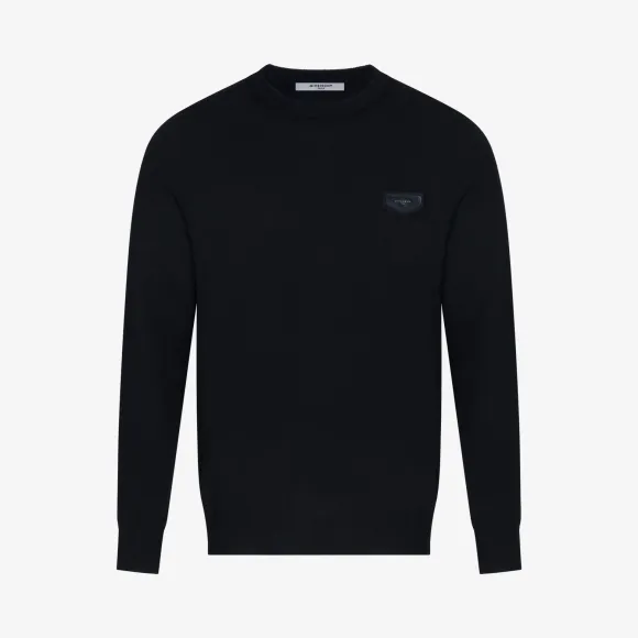 纪梵希/Givenchy 男士 贴片装饰羊绒套衫 BM900H400N-001