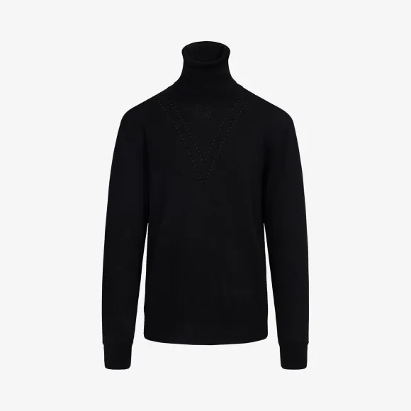 纪梵希/Givenchy 男士 镂空高领针织衫 BM9046401M-001