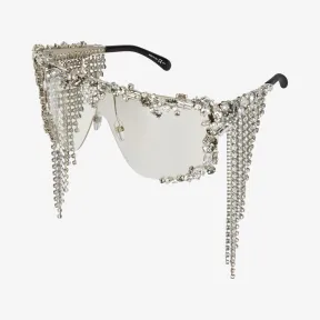 纪梵希/Givenchy 女士 金属和施华洛世奇水晶太阳镜 BR002NR01B-002