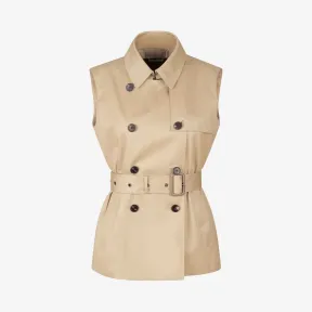 纪梵希/Givenchy 女士 双排扣无袖风衣 BW003Y11BK-280