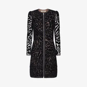 纪梵希/Givenchy 女士 蕾丝和天鹅绒短裙 BW209J200F-001