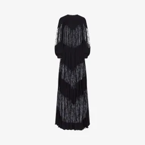 纪梵希/Givenchy 女士 真丝蕾丝褶裥晚礼裙 BW20AA202A-001