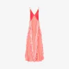 纪梵希/Givenchy 丝绒真丝褶裥晚礼裙 BW20AB10WE-600