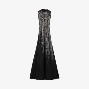 纪梵希/Givenchy 女士 植物刺绣无袖晚礼裙 BW20RUG0FV-040