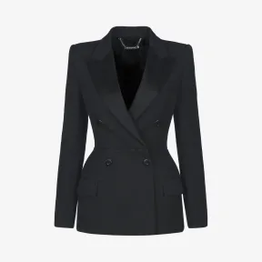 纪梵希/Givenchy 女士 缎面衣领羊毛夹克 BW30AL12CL-001