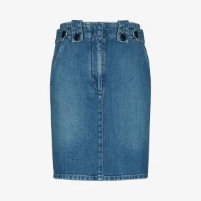 纪梵希/Givenchy 女士 军旅牛仔迷你裙 BW409T50AD-400